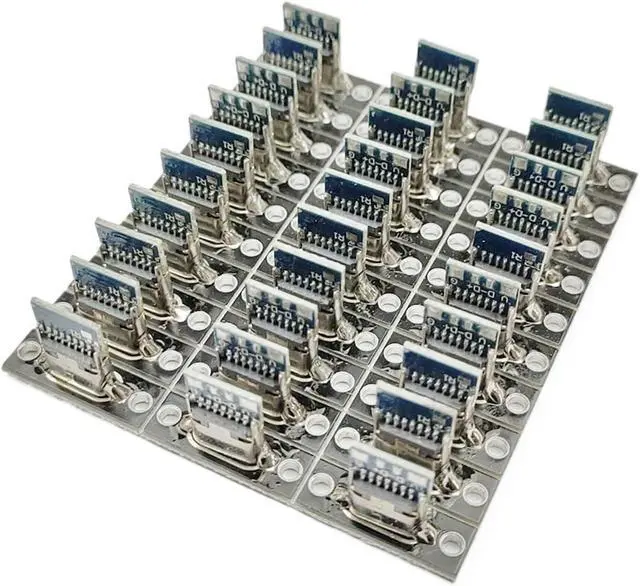 Alt view image 7 of 7 - Type-C USB Female Jack Socket with Fixing Plate - 2Pin, 4Pin, 6Pin Connector for Fast Charging and Data Transfer (2/5/10 Pcs)(Type-1 Black 2Pin,2PCS)