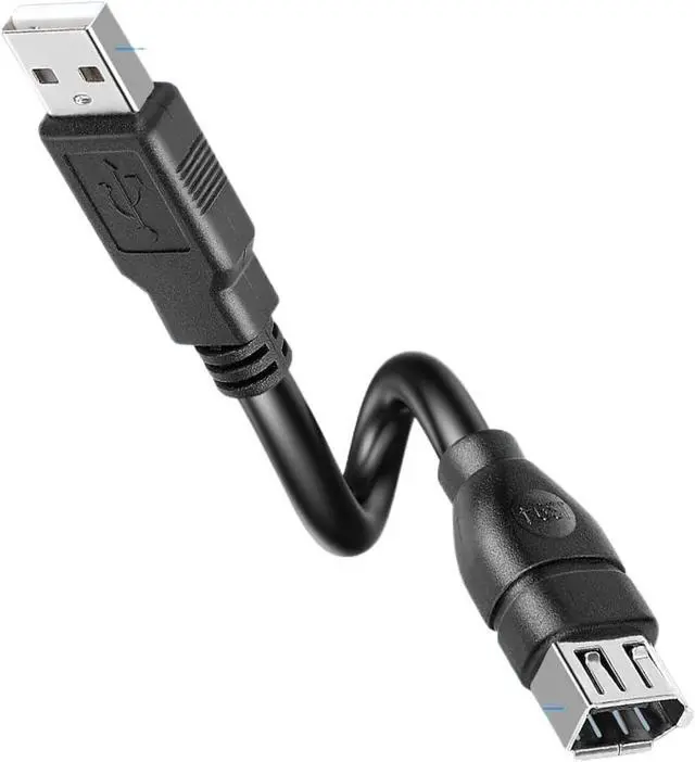 Alt view image 4 of 6 - 0.2m Firewire 6 Pin to USB Adapter Fire Wire IEEE 1394 6Pin Female to USB 2.0 A Male Data Cable