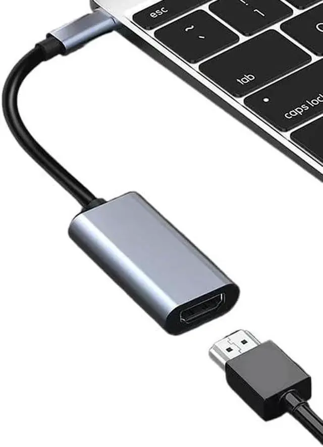 Alt view image 3 of 6 - Type C to HDMI 4K 60Hz Adapter USB C USB3.1 Male to HDTV Female Converter Cable(A3)