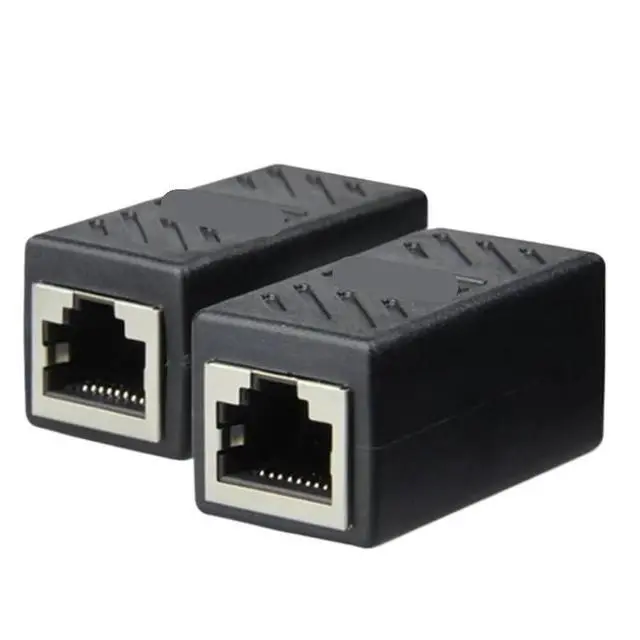 Alt view image 4 of 6 - 1/5/10/20PCS RJ45 Coupler Ethernet Extender 1000Mbps LAN Connector Cat6/Cat5e Ethernet Cable Extender Adapter Female to Female(10PCS)