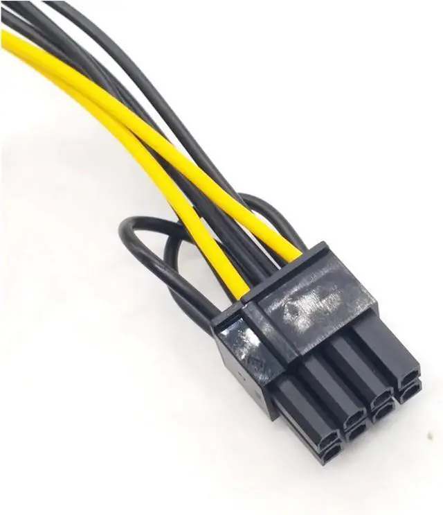 Alt view image 5 of 5 - AEE7-5PCS 15Pin SATA Male to 8Pin(6+2) PCI-E Power Supply Cable 20Cm SATA Cable 15-Pin to 8 Pin 18AWG Wire for Graphic Card
