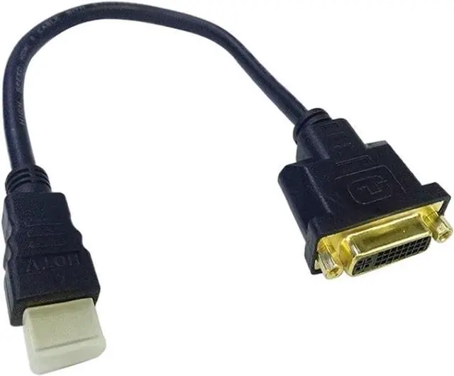 Main image of HDMI to DVI Cable M/F Male- Female Video Adapter Cord HDMI-Compatible to DVI-I 24+5 Cable Video Adapter Cord for HDTV LCD DVD PC