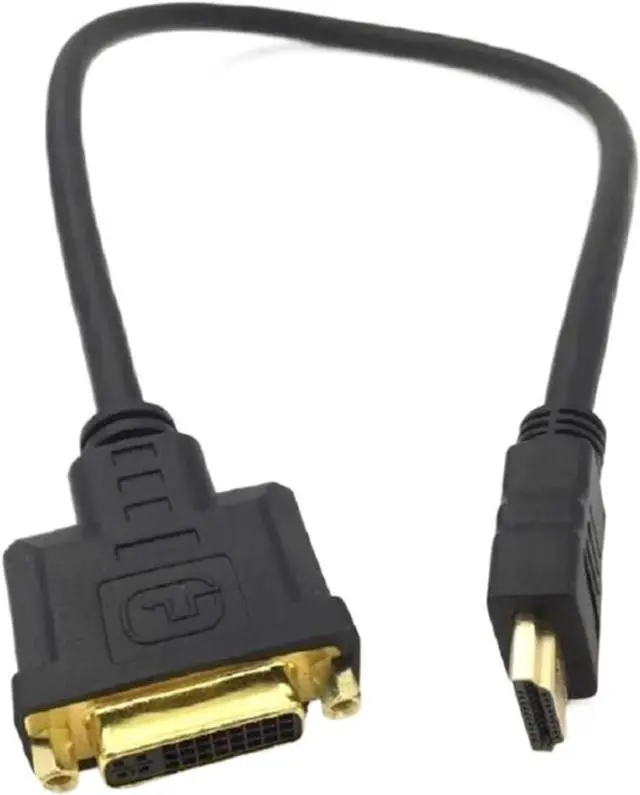 Alt view image 3 of 6 - HDMI to DVI Cable M/F Male- Female Video Adapter Cord HDMI-Compatible to DVI-I 24+5 Cable Video Adapter Cord for HDTV LCD DVD PC