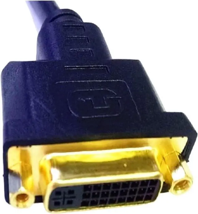 Alt view image 4 of 6 - HDMI to DVI Cable M/F Male- Female Video Adapter Cord HDMI-Compatible to DVI-I 24+5 Cable Video Adapter Cord for HDTV LCD DVD PC