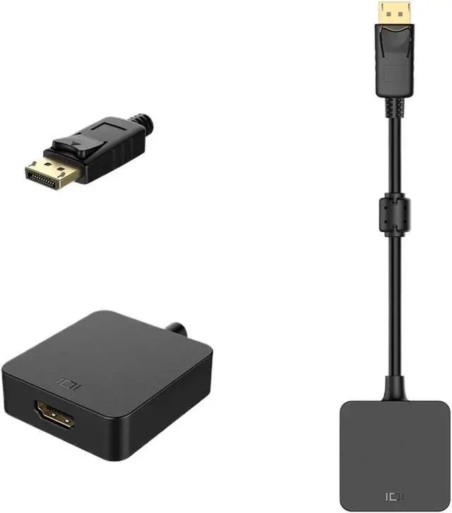 Alt view image 4 of 4 - DisplayPort to HDMI 4K Cable DisplayPort HDMI Video Adapter Converter DP to HDMI 1.4 4K Video Out for PC HDTV(White)