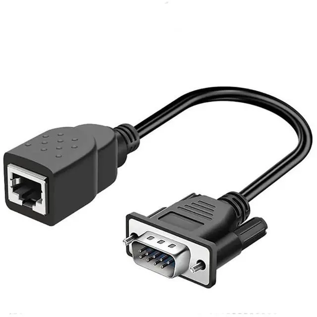 Main image of Easy to Use DB9 Female/Male to RJ45 Adapter Cable Achieve Seamless Device Connectivities Cat5/6 Ethernets LAN Console(Male)