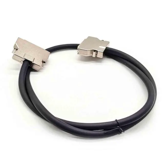 Alt view image 6 of 7 - SCSI 50 Pin Male to Male HPCN with Metal Shell Shielded Twisted Pair Cable Straight Screw Locks Plug to Latch Lock Plug for Cable 1Meter
