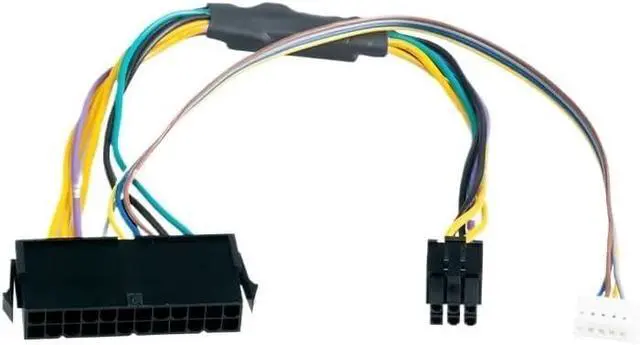 Alt view image 5 of 6 - KUNSR 30CM Modular Power Supply Cable ATX 24Pin Female to 6Pin Male 6Pin Connector
