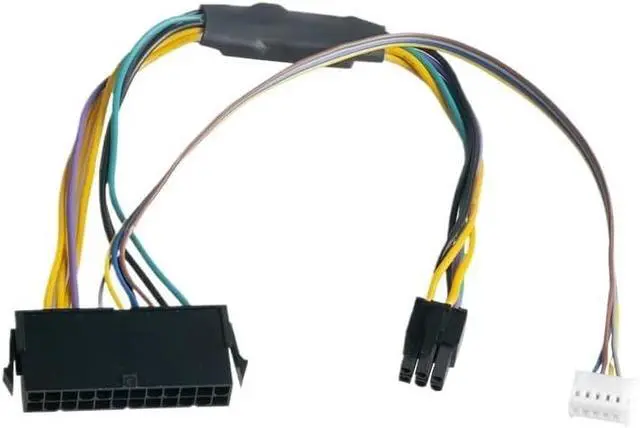 Alt view image 4 of 6 - KUNSR 30CM Modular Power Supply Cable ATX 24Pin Female to 6Pin Male 6Pin Connector
