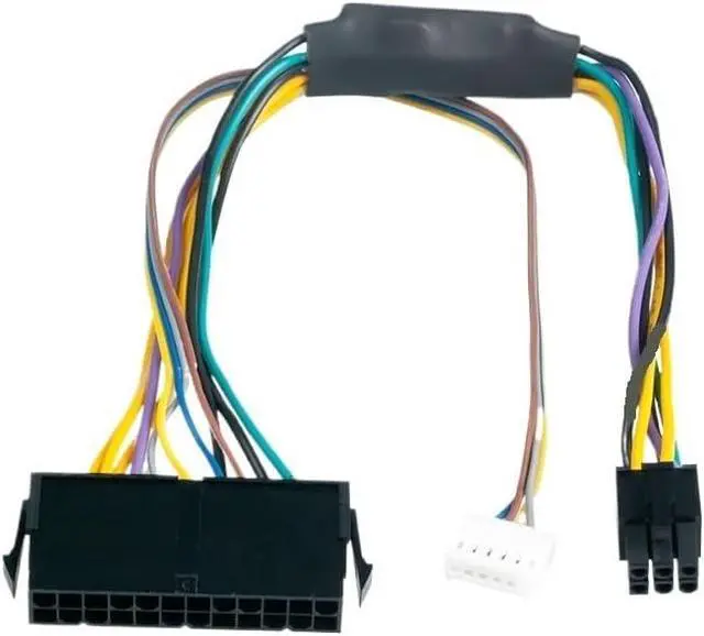 Alt view image 6 of 6 - KUNSR 30CM Modular Power Supply Cable ATX 24Pin Female to 6Pin Male 6Pin Connector