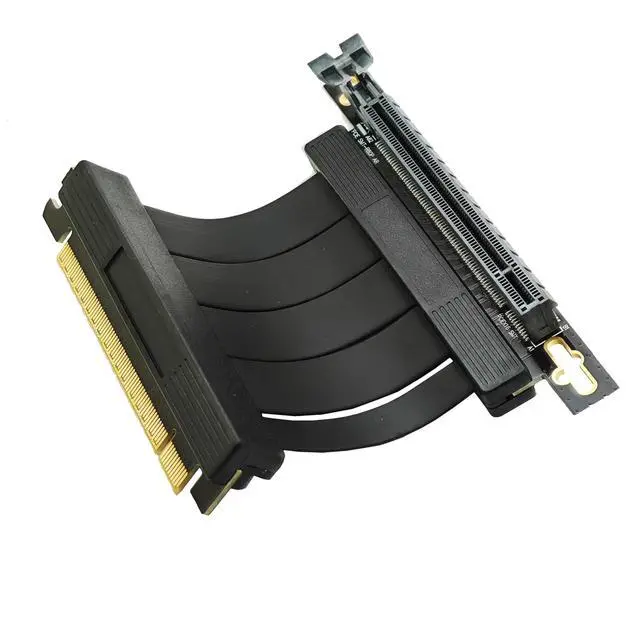 Alt view image 2 of 6 - Sintech 5cm Dual 90Degree PCI-e 4.0 X16 Riser Cable for GeForce RTX30/40 GPU Card