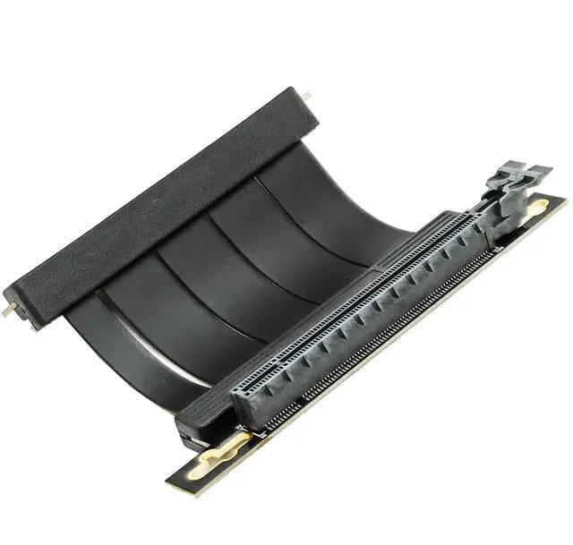 Alt view image 3 of 6 - Sintech 5cm Dual 90Degree PCI-e 4.0 X16 Riser Cable for GeForce RTX30/40 GPU Card