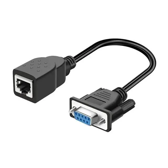 Alt view image 6 of 6 - Easy to Use DB9 Female/Male to RJ45 Adapter Cable Achieve Seamless Device Connectivities Cat5/6 Ethernets LAN Console(Male)