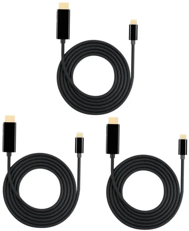 Main image of balacoo 3pcs 1.8m USB 3.1 Type-c to Cable Type-c to USB Adapter for Mobile Phone Ultra-Thin Design 4k Cord Abs Shell High-end Vga Output for Monitor/Projector/tv