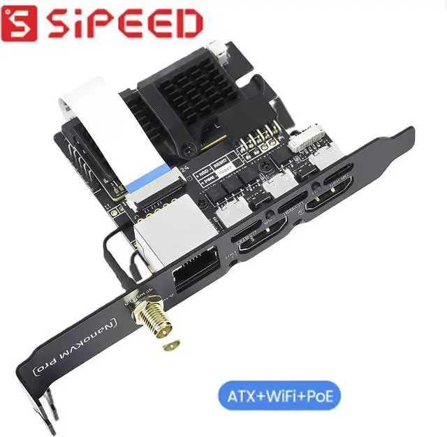 Alt view image 2 of 7 - Sipeed NanoKVM-Pro 4K IP-KVM, GbE, WiFi 6, Remote Management Device (ATX WiFi POE)