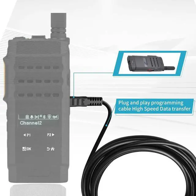Alt view image 4 of 5 - PMKN4128A USB Programming Cable for Motorola CP100D CP200D EVX-S24 R2 SL1600 SL2600 SL300 SL3500e SL500e SL7550e radi