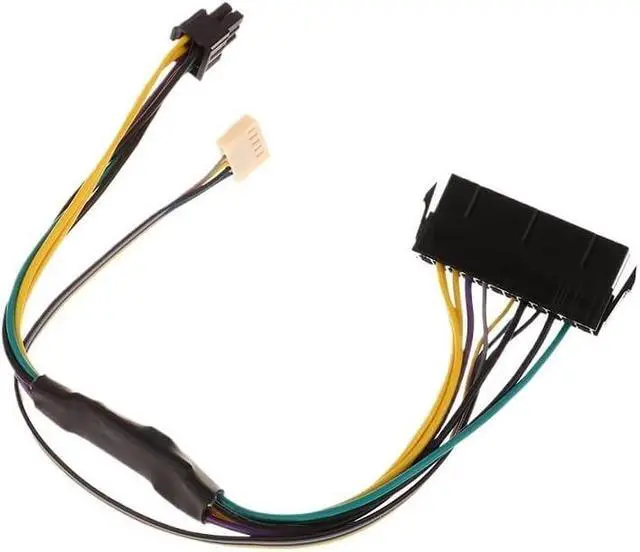 Alt view image 6 of 7 - KUNSR 24Pin Female to 6Pin Male Power Adapter Supply Cable Connector