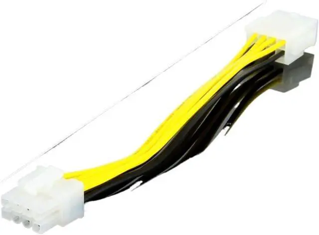 Alt view image 3 of 5 - KUNSR 8 Pin to 8 Pin ATX EPS Male to Female CPU Power Extension PSU Mainboard Power Extension Adapter Cable