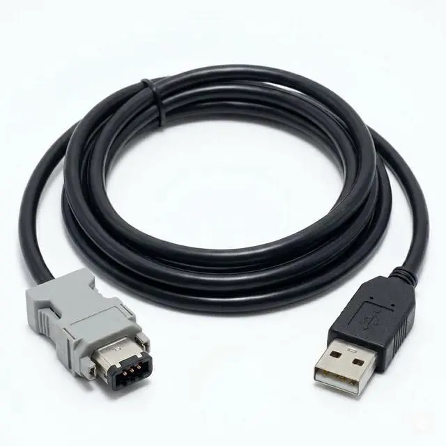 Main image of USB to SM-6P Encoder Cable FT232RL RS485 Programming Cable for Delta ASDA-B2/A2 Servo Drive CN3 Port, 6ft Shielded Industrial Cable
