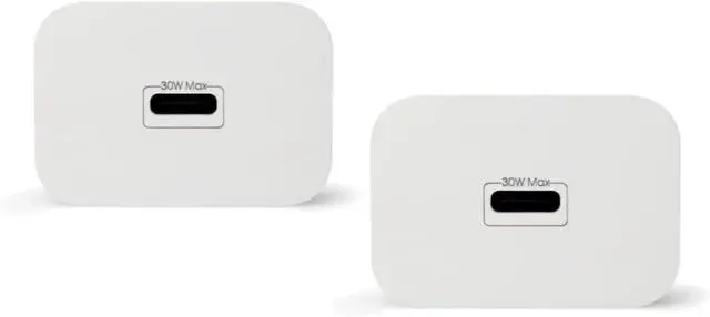 Alt view image 5 of 6 - 30W USB-C Fast Charger and Cable Compatible with Google Products, Google Pixel Phones, Tablets and Other USB-C Devices (2-Pack - 6-Foot)