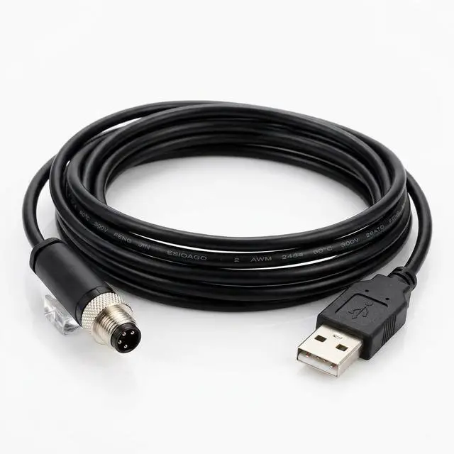 Main image of USB to M8 4 Pin Cable FT232RL RS232 Serial Cable for Sick Safety Controller, 6.6ft Industrial Programming Cable Replacement DSL-8U04 G10M025KM1