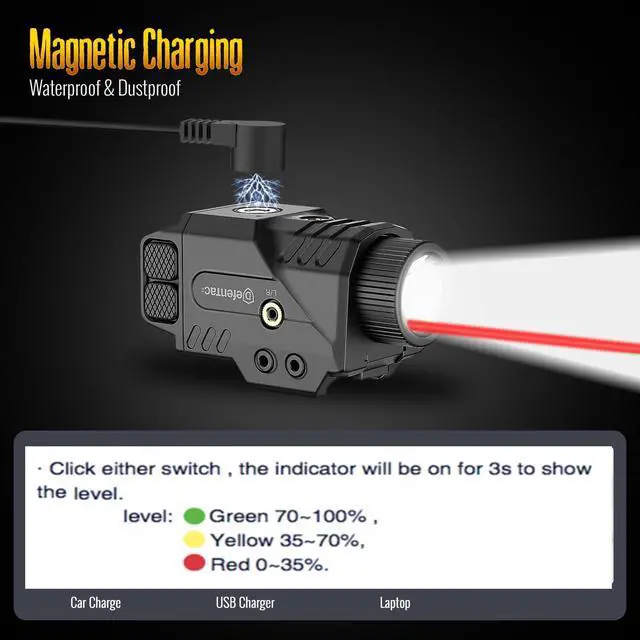 Alt view image 7 of 7 - Defentac Tactical Product, Bundle with Magnetic Charger Cable
