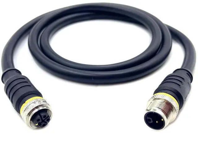 Main image of M12 L-Code 5Pin 4+PE Male to Female Profinet Power Supply High Flex Waterproof Cable 1 Meter