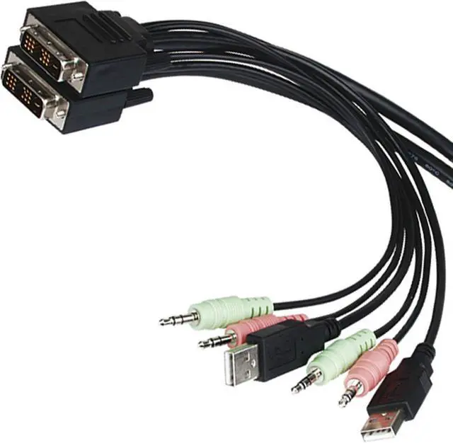 Alt view image 4 of 4 - VALUE KVM Switch Star1U-2PC USB DVIAudio