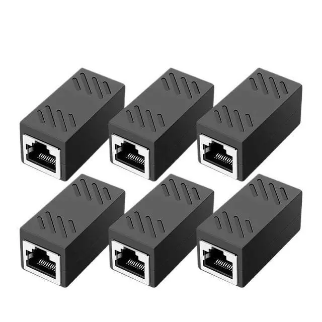 Alt view image 2 of 6 - 1/5/10/20PCS RJ45 Coupler Ethernet Extender 1000Mbps LAN Connector Cat6/Cat5e Ethernet Cable Extender Adapter Female to Female(10PCS)