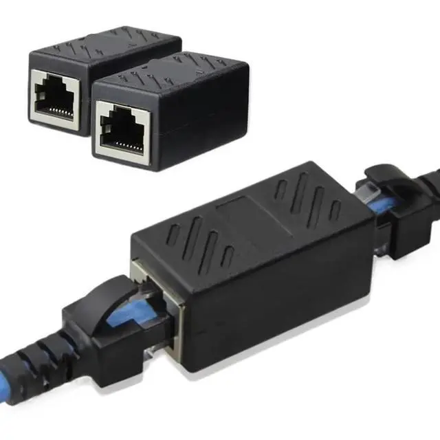 Alt view image 3 of 6 - 1/5/10/20PCS RJ45 Coupler Ethernet Extender 1000Mbps LAN Connector Cat6/Cat5e Ethernet Cable Extender Adapter Female to Female(10PCS)