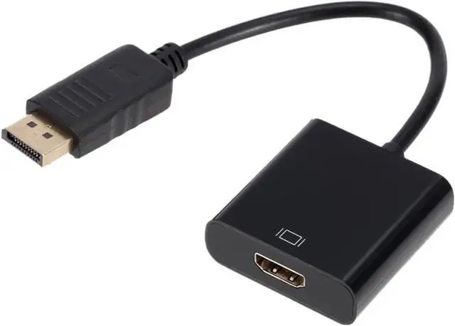Alt view image 4 of 6 - PzzPss DisplayPort to HDMI-Compatible Adapter Cable 1080P DP to HDMI-Compatible Male to Female Converter for PC to HDTV