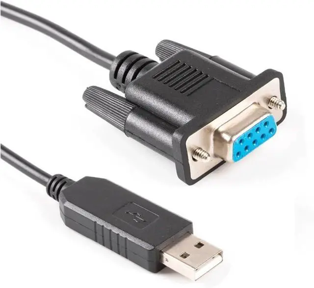 Alt view image 2 of 3 - CP2102 ZT232 Chipset Null Modem Serial RS232 Cable USB to RS232 DB9 Female Adapter Cross Wired Cable(Standard Pinout)