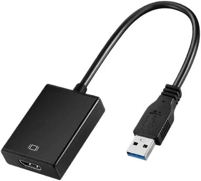 Alt view image 2 of 3 - HD 1080P USB 3.0 to HD-MI-Compatible Adapter Drive fr;/ee External Graphics Card Cable Audio Video Converter