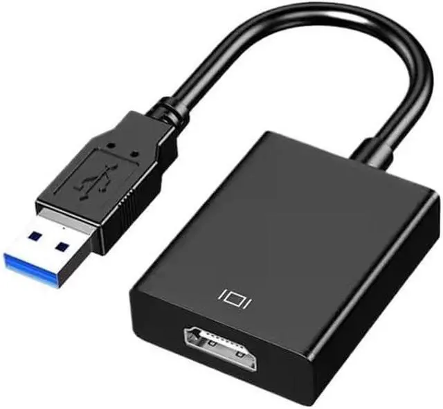 Alt view image 3 of 3 - HD 1080P USB 3.0 to HD-MI-Compatible Adapter Drive fr;/ee External Graphics Card Cable Audio Video Converter