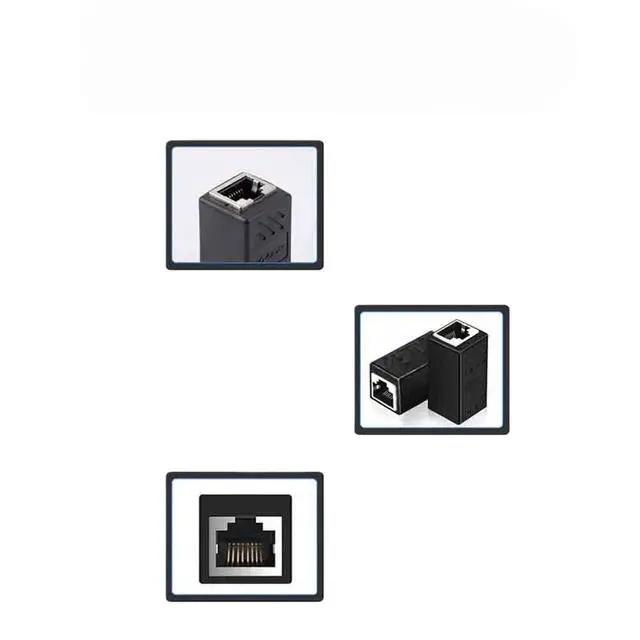 Alt view image 6 of 6 - 5pcs RJ45 Coupler Ethernet Cable Coupler LAN Connector for Cat7/Cat6/Cat5e Ethernet Cable Extender Adapter Female to Female