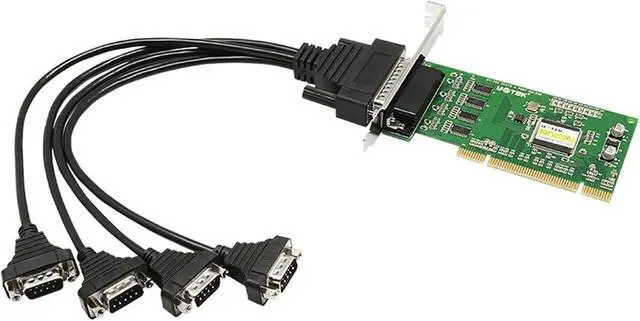 Main image of 1PCS PCI to RS-232 Serial Card RS232 4 Ports High Speed DR44 Expansion Converter Industrial Grade DB9 Connector UT-764 Adapter