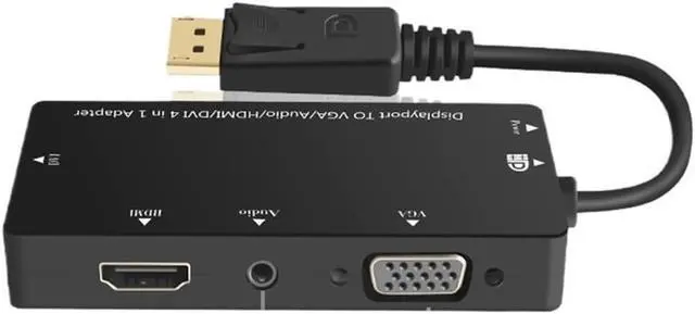 Alt view image 3 of 3 - 3 in 1 DisplayPort DP to HDMI-Compatible DVI Support 1080P HD DP to Female Adapter Converter Cable Box with for PC TV(DP to Three in ONE)