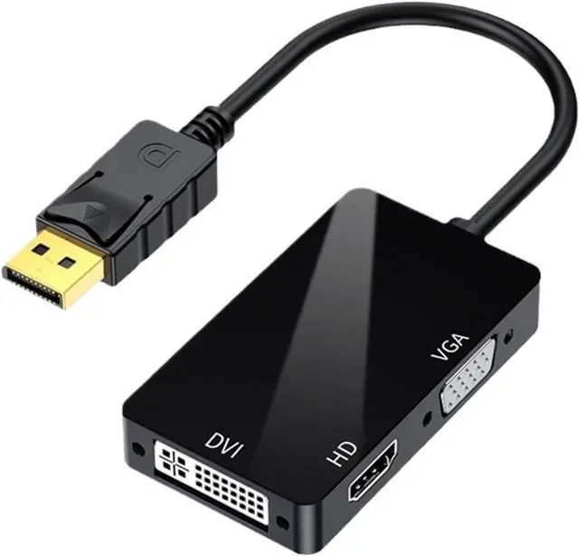 Main image of DP to HDMI DVI 3-in-1 Adapter Cable DP -to-Three Video Converter Supports 1080P, Suitable for Pro Air A
