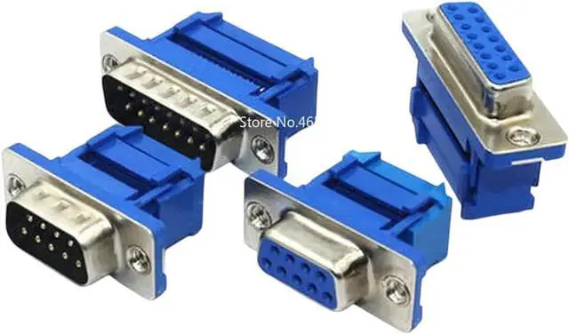 Main image of 5PCS DIDC9 DIDC15 DIDC25 DIDC37 DB9/DB15/DB25/DB37 Male Female Plug Serial Port Connector IDC Crimp Type D-SUB rs232 Adapter