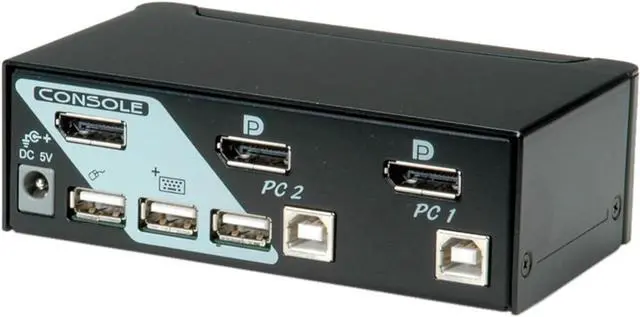 Main image of Secomp Roline DisplayPort USB 2.0 KVM Switch