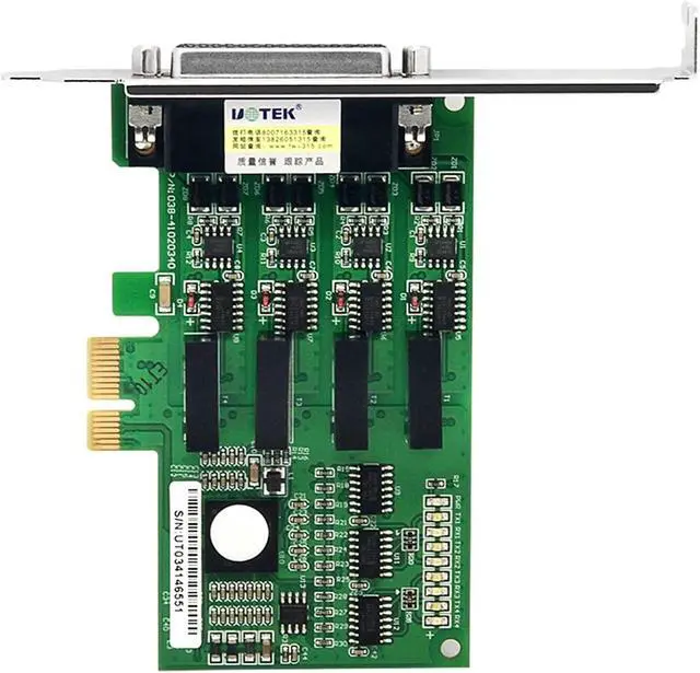 Alt view image 4 of 6 - Industrial PCI-E to RS-485 RS-422 Serial Card PCIE to RS485 RS422 4 Port High Speed Converter Optical Isolation 4U UT-794I