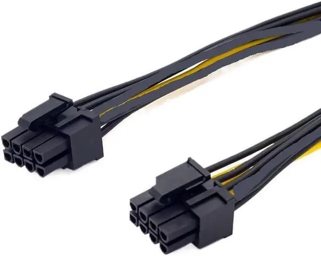 Alt view image 5 of 5 - KUNSR PCIE 8 Pin to 8 Pin Graphic Video Card GPU Adapter Power Supply Splitter Cable 20cm(5 pcs)