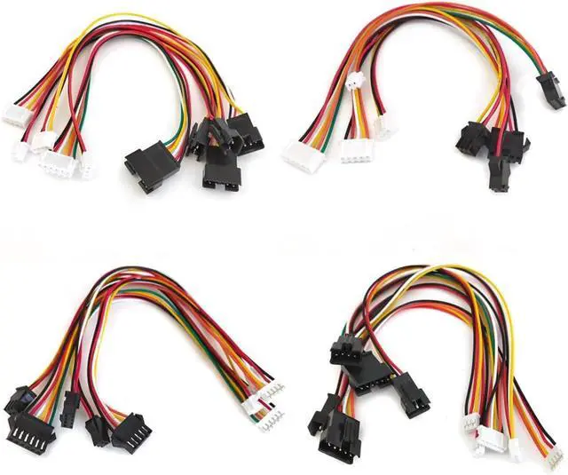 Alt view image 2 of 4 - 5PCS 2.54mm to PH2.0/XH2.54 Plug Socket 2P/3P/4P/5P/6P Male Female Conversion Cable 20cm 26AWG Extension(XH2.54 to SM Female,6p)