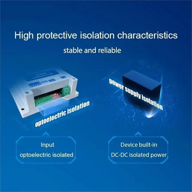 Alt view image 5 of 6 - ModBus RTU Serial IO Module RS485 Interface 4DI+4DO 4 Digital Outputs Rail Installation 8~28VDC MA01-AXCX4040
