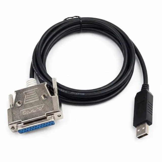Main image of USB to DB25 Female Cable FT232RL RS232 Serial Cable for BIO-TEK Microplate Reader PN75053, 6ft Industrial Shielded Data Cable