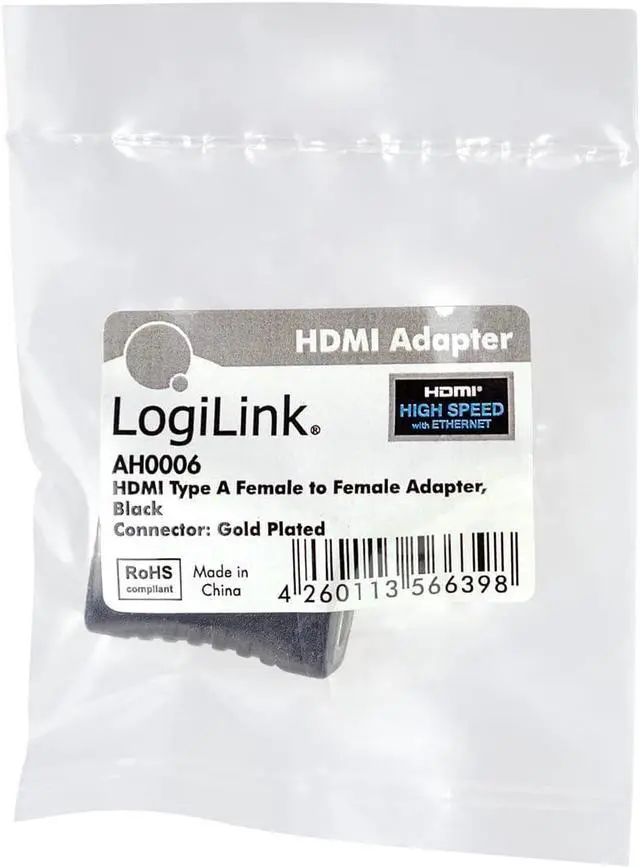Alt view image 3 of 4 - Logilink Female to Female HDMI Adapter