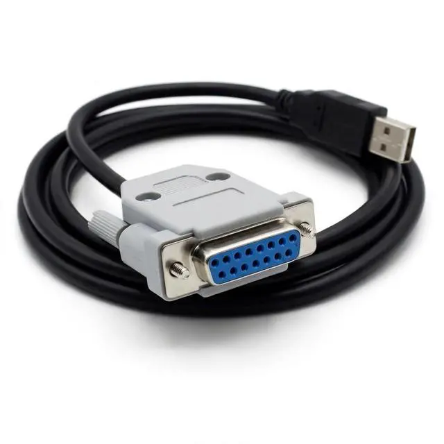 Alt view image 5 of 5 - FT232RL USB to DB15 Female Serial Cable, 1.8M for Baoding Chuangrui Peristaltic Pump RS485 Communication & PC Monitoring