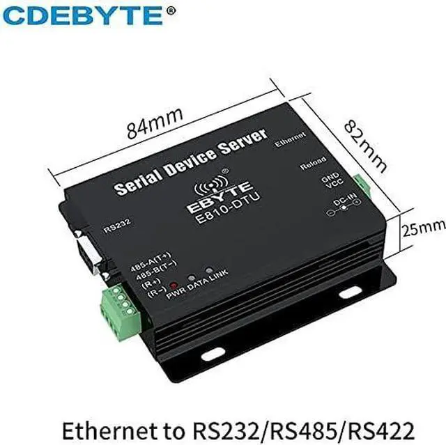 Main image of Ethernet to RS232 RS485 RS422 Modem Transparent Transmission E810-DTU-1RS1E Single Serial Port Server TCP UDP Server Client