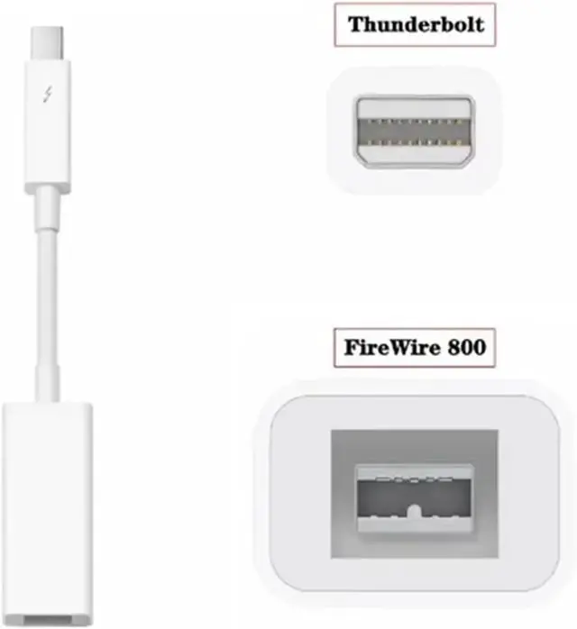 Alt view image 2 of 5 - Firewire 800 to Thunderbolt 2 Adapter 3 to RJ45 Fire 1394B Suitable for Mac Computers Equipped with Port(Thunderbolt2-1394)