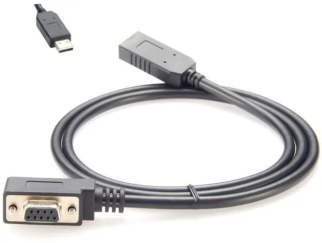 Main image of Right Angle Low Profile DB9 Female to USB 2.0 Serial Adapter Cable with FTDI FT232RNL Chip USB to RS232 COM Port Converter Ultra Thin DB9 for Windows XP/7/8/10/11/Vista Linux (4Pin Up, 1M/3.28FT)